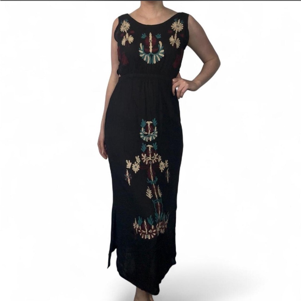 Free People Inspo Black Dress North Shore Local Dress Johnny Was Inspo M/L